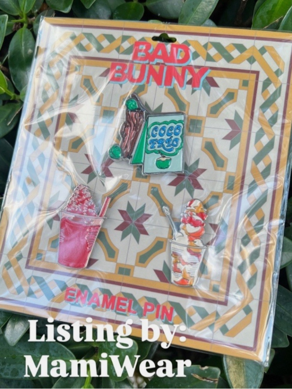 Bad Bunny DTMF Viejo San Juan Enamel Pin Set Authentic Collectible